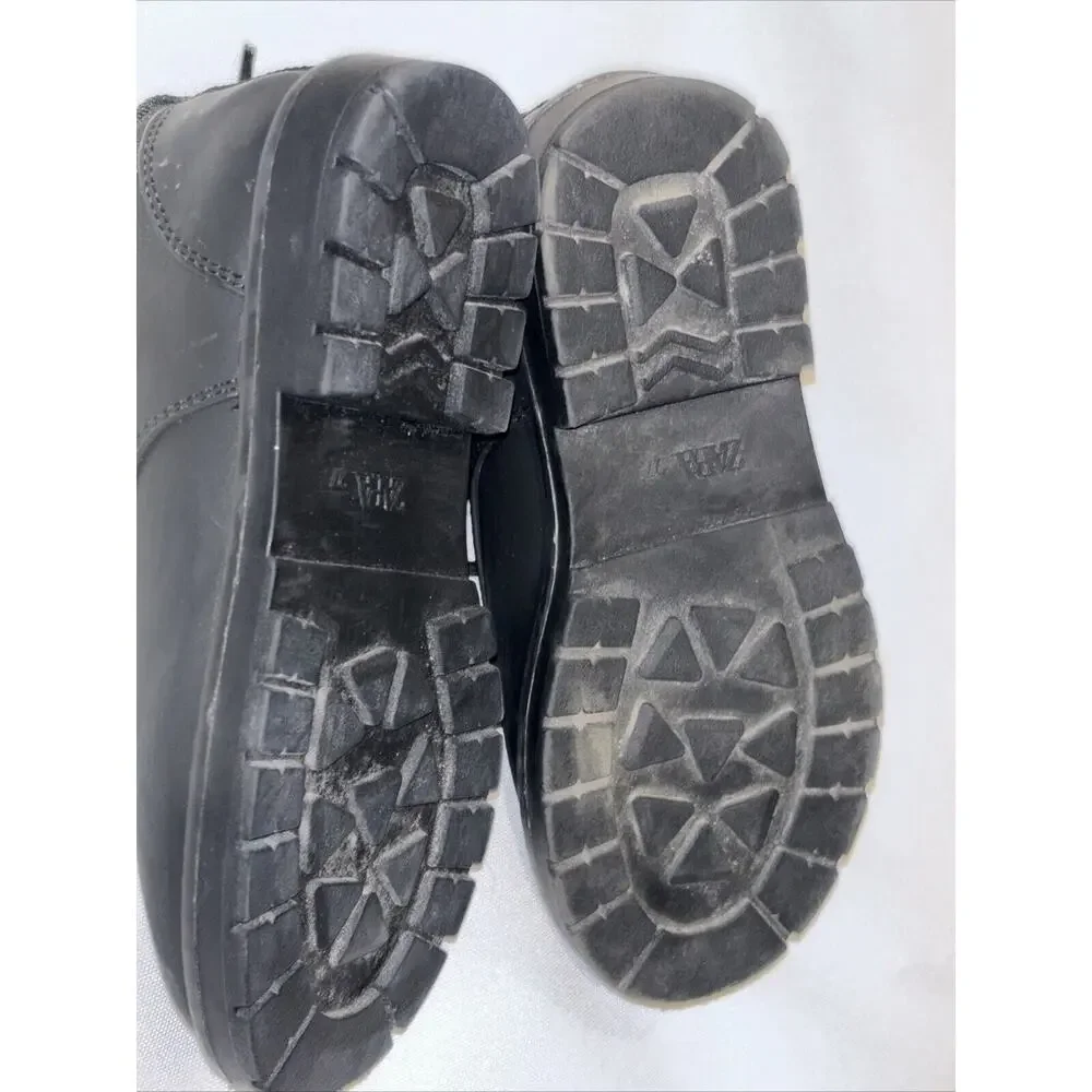 ZARA Kids Black Matte Leather Shoes Size 27EU 10 US Oxford Loafers Dressy school